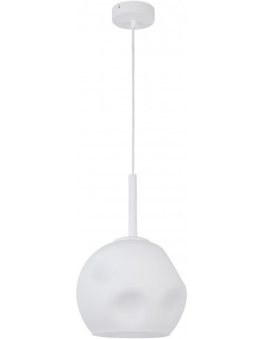 Como lampa wisząca biała szklany klosz 31994 - Sigma