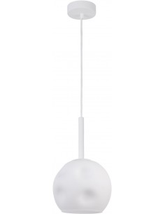 Como biała lampa wisząca szklany klosz 31995 - Sigma