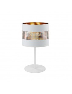 Tago lampka stojąca 1 punktowa biało złota 5056 - TK Lighting