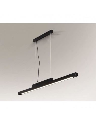 Lampa wisząca LED czarna Otaru 120 minimalistyczna 5573 - Shilo