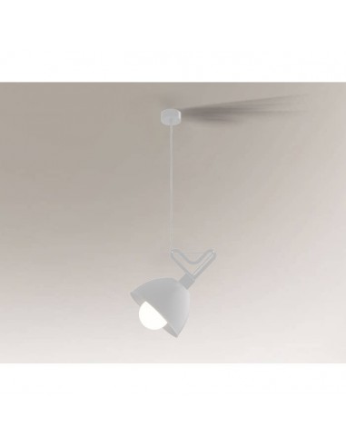 Lampa wisząca Gobo 1 punktowa biała 7579 - Shilo