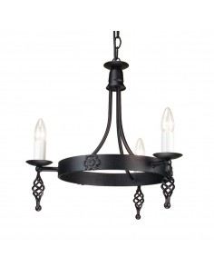 Belfry żyrandol 3 punktowy czarny Black BY3-BLACK - Elstead Lighting