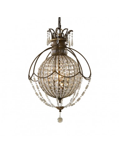 Bellini lampa wisząca z kryształkami brązowa FE-BELLINI3 - Feiss