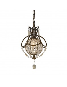 Bellini lampa wisząca z kryształkami brązowa FE-BELLINI-P - Feiss