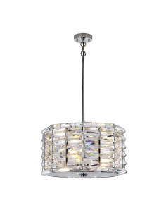 Shoal lampa wisząca kryształowa chrom SHOAL-4P - Elstead Lighting