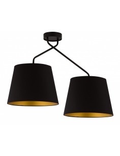 Lizbona lampa sufitowa 2 punktowa czarna 32116 - Sigma