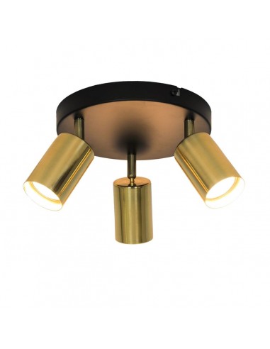 Lampa sufitowa regulowana czarno złota Vila GU13013C-3R - Zuma Line