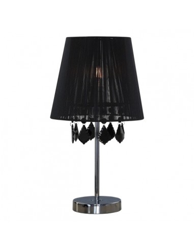 Lampa biurkowa Mona czarna mała kryształki LP-5005/1TS - Light Prestige