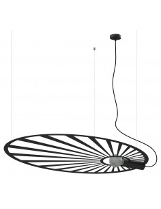 Lampa wisząca designerska Lehdet czarna TH.001CZ - Thoro