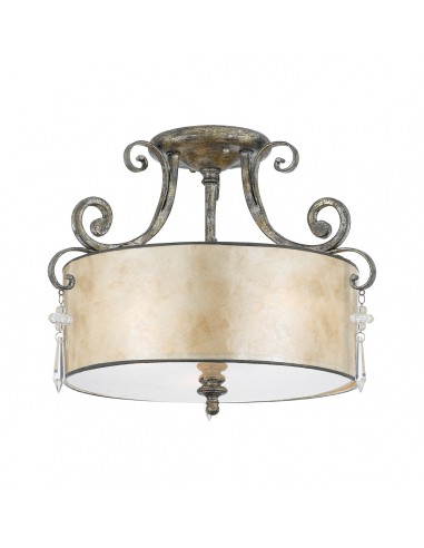 Kendra lampa sufitowa srebrna z kryształkami QZ-KENDRA-SF - Quoizel