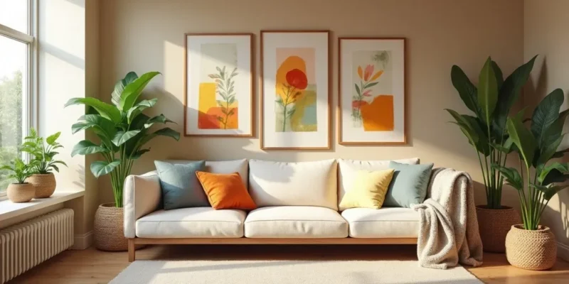 Jak ożywić beżowy salon? Kolory, dodatki i rośliny