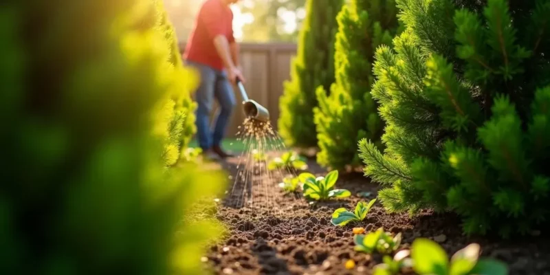 Jak sypać nawóz pod tuje dla zdrowego wzrostu?